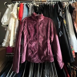NWOT Columbia Beech Forest Maroon Zip Up Fleece